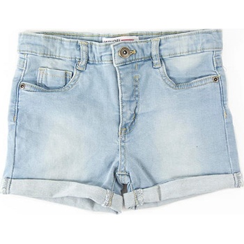 Minoti kraťasy dívčí džínové s elastenem KG Dshort 7 modrá