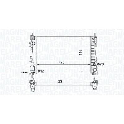 Chladič, chlazení motoru MAGNETI MARELLI 350213129700