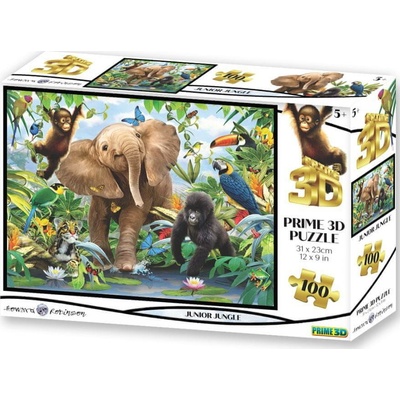 PRIME 3D PUZZLE Junior Jungle 100 ks – Zbozi.Blesk.cz