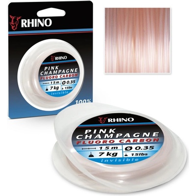 RHINO PINK CHAMPAGNE FLUORO CARBON 15M 0,60mm 19kg – Zboží Dáma