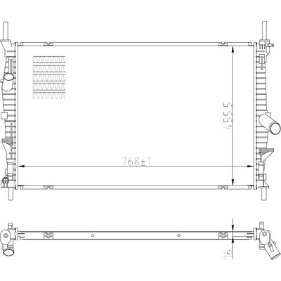 Chladič, chlazení motoru NRF 59293