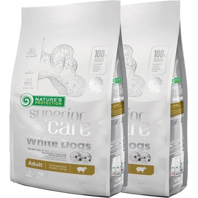 Natures Protection Superior care white dog Adult lamb Small & Mini 2 x 10 kg
