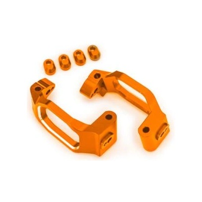 Traxxas алуминиева шарнирна стойка оранжево анодирана (чифт)