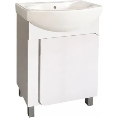 Inter Ceramic Долен шкаф за баня ICP 5543, PVC, бял, с умивалник, 55x42x85см (5543 - PVC)