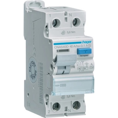 Hager CNA540D 40A 0,1 A, typ A, S, 10 kA