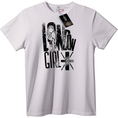 Тениска London Girl X - 4XL, White