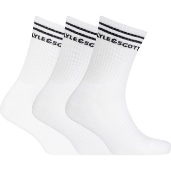 Lyle and Scott Чорапи Lyle and Scott Men's Logo Crew Socks - Bright White