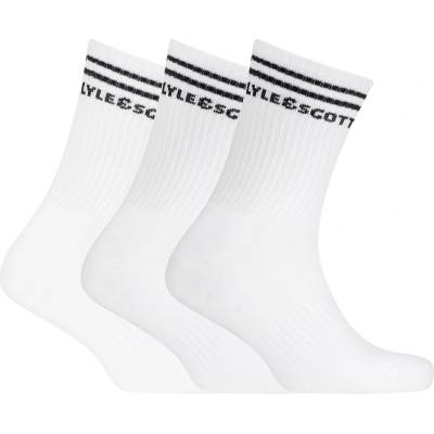 Lyle and Scott Чорапи Lyle and Scott Men's Logo Crew Socks - Bright White