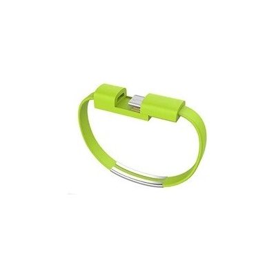 Náramek - nabíjecí kabel s Apple lightning konektorem Barva: Limetková