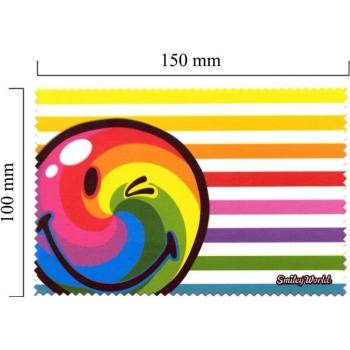 OPTIPAK LIMITED Handričku na okuliare z mikrovlákna Smiley - dúha