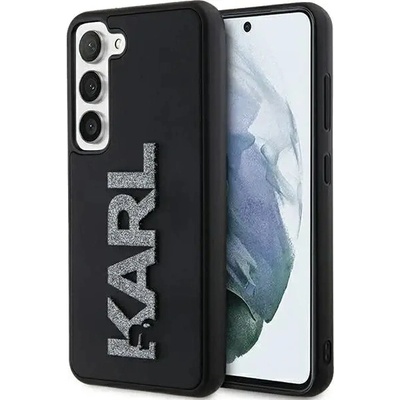 KARL LAGERFELD Кейс Karl Lagerfeld 3D Rubber Glitter Logo за Samsung Galaxy S23, черен (KF001959-0)