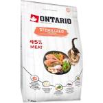 ONTARIO Cat Sterilised Salmon 2kg храна за котки (213-10775)