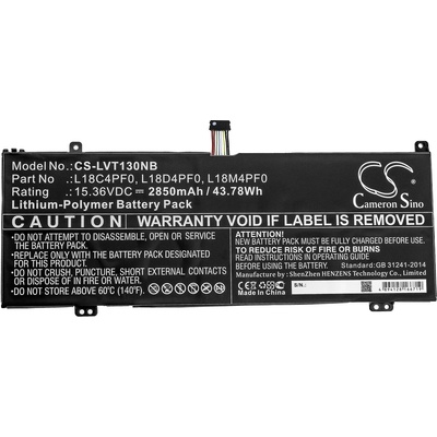 Cameron Sino Батерия за лаптоп LENOVO ThinkBook 13S-20R9005GSB, ThinkBook 14s-0RS002CAU L18C4PF0 15.36V 2850 mAh CAMERON SINO (CS-LVT130NB)