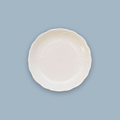 Český porcelán Dubí miska nízká porcelánová bílá Opera 16 cm