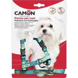 Camon Комплeкт повод + нагръдник за мини породи, четири цвята