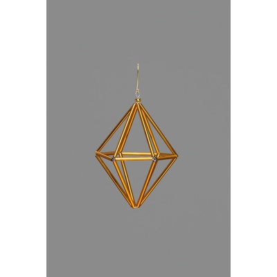 RAUTIS Designová vánoční ozdoba Geometric Šestiúhelník 9 x 6,5 x 6 cm