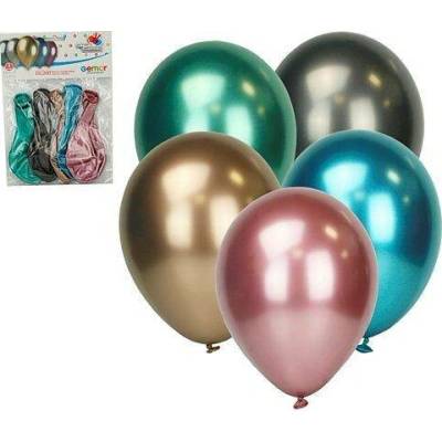 Balonky nafukovací CHROM mix 5ks