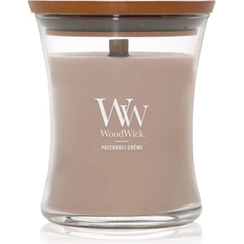 WoodWick Patchouli Créme ароматна свещ с дървен фитил 275 гр