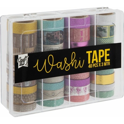 Creatoys Dekorační lepicí páska 3 m 40 ks v boxu – Hledejceny.cz