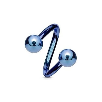Šperky4U piercing spirála modrá SP1001B-12104