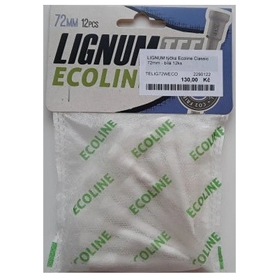 Lignum Tee Ecoline Classic 72mm 12ks bílá