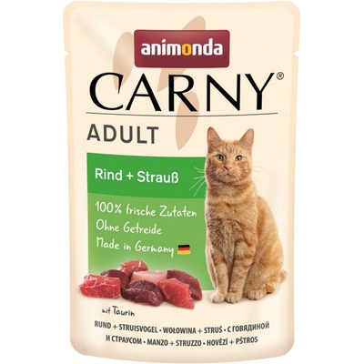Animonda CARNY Cat Adult говеждо + страус 85 г
