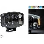  LED ЛЕД 90W Jumbo фар халоген лампа 12V - 24V с DRL parking светлина бяло-жълто за джип камион трактор