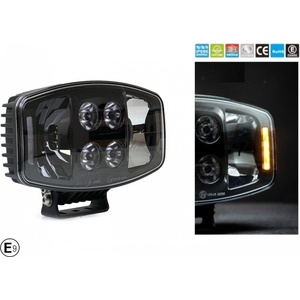  LED ЛЕД 90W Jumbo фар халоген лампа 12V - 24V с DRL parking светлина бяло-жълто за джип камион трактор