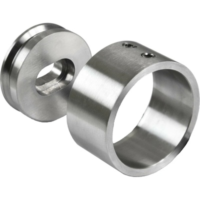 Kotvení boční na madlo ø 42,4 mm, broušená nerez AISI 304