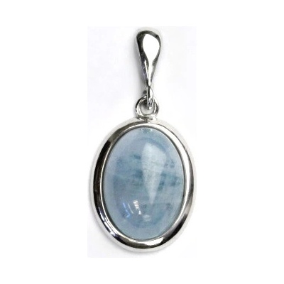 Čištín Zlatý přívěsek bílé i žluté zlato přírodní akvamarin B P 1454 22