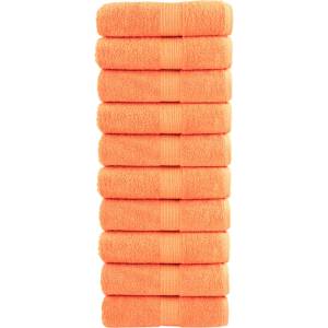 vidaXL Премиум кърпи за гости SOLUND 10 бр. оранжеви 30x50 см 600 г/м2 (137376)