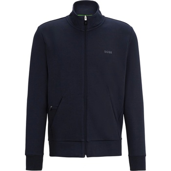 Image 1 of HUGO BOSS Суичър Boss Men's Skaz Full-Zip Fleece Hoodie High Neck Design - Dark Blue 402