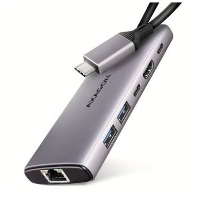 AXAGON HMC-6G2L, USB 10Gb/s hub, 2x USB-A, 1x USB-C, HDMI 4k/60, RJ-45, PD 100W, kabel USB (HMC-6G2L)