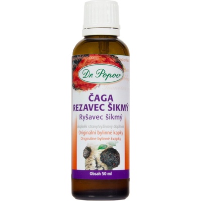 Dr. Popov Čaga hrdzavec šikmý bylinné kvapky 50 ml