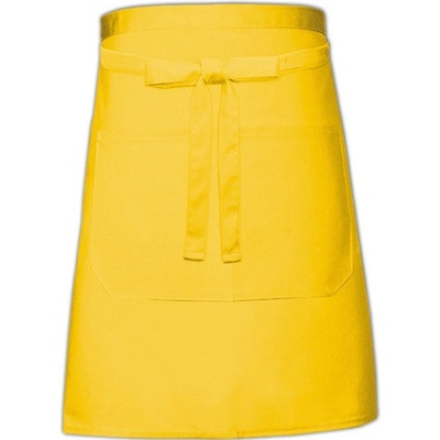 Link Kitchen Wear Pekařská zástěra s kapsou X964T Yellow 90x50cm