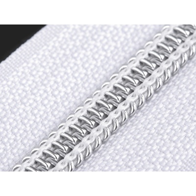 Stoklasa Spirálový zip No 7 délka 70 cm se stříbrnými zoubky Balení: 1 ks, Varianta: 101 bílá 101 bílá