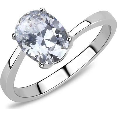 Mabell Dámský prsten z chirurgické oceli LOUELLA CZ221TK3433 5C45