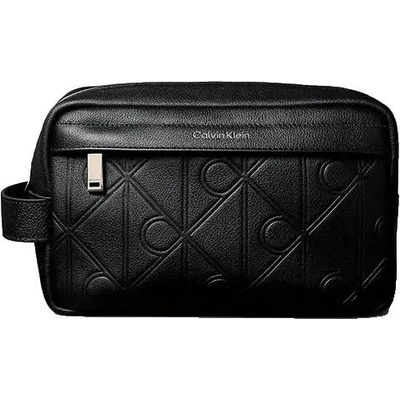 Calvin Klein Несесер Calvin klein XL Emblem Aop Emboss wash bag - Black (Black)