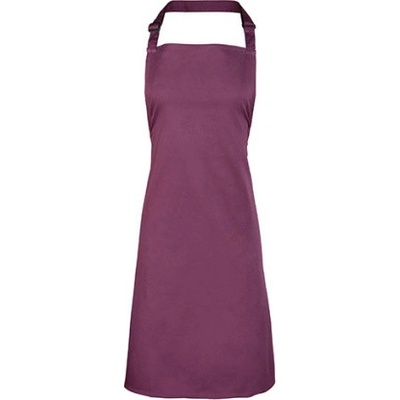 Premier Workwear Klasická zástěra za krk PR150 Aubergine Pantone 5115 72x86cm