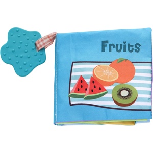 KikkaBoo Образователна текстилна книжка с чесалка Fruits (31201010271)