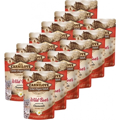 Carnilove Cat Wild Boar with Chamomile 12 x 85 g