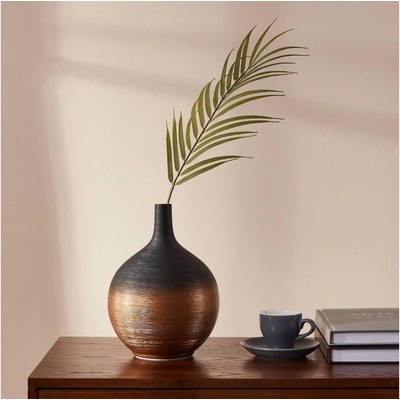 Eglo Eglo 421416 - Keramická váza SARYKSU 22x16 cm čierna/zlatá EG421416