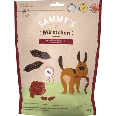 Sammys klobásky z vodného byvola 12 x 240 g
