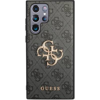 CG Mobile Samsung S24 Ultra GUESS 4G BIG METAL LOGO пластмасов протектор за телефон, удароустойчив, заден капак с кожен ефект, BEAUTY GREEN GUHCS24L4GMGGR (GUHCS24L4GMGGR)