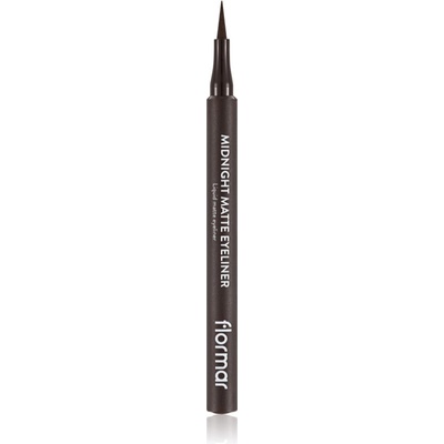 Flormar Midnight Matte Eyeliner очна линия писалка с матиращ ефект цвят 02 Brown 1ml