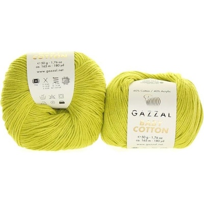 Gazzal Baby Cotton 3457 zelenožlutá