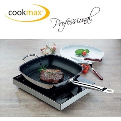 Cookmax Gourmet pánev grilovací hranatá 28 x 28 x 4 cm 2,3 l