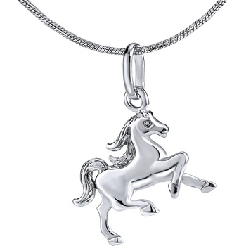 SILVEGO Stříbrný přívěsek kůň PRMP13512