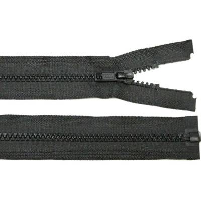 Kostěný zip no.5 rozepínací 75cm bundový Barva: 01 černá
