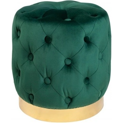 Interior DE Taburet MODERN BAROCCO 38 CM zelený sametTAB40730